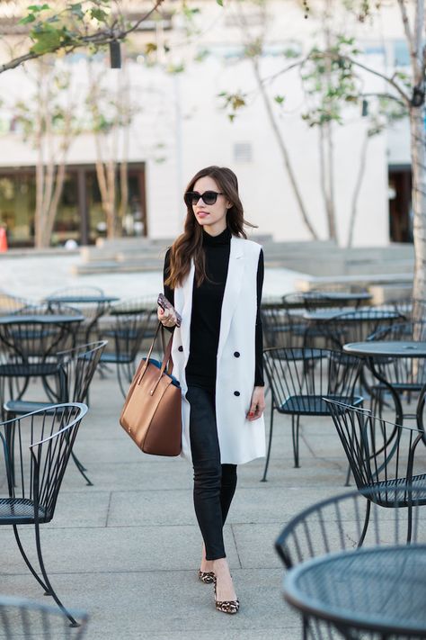 THE ITEM YOU NEED TO STAY ORGANIZED M Loves M waysify White Sleeveless Blazer Outfit, Sleeveless Cardigan Outfit, Sleeveless Vest Outfit, Sleeveless Blazer Outfit, Long Vest Outfit, White Vest Outfit, Short Branco, Long Sleeveless Cardigan, Sleeveless Blazer