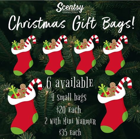 Scentsy Christmas Grab Bags, Be Jolly Mini Warmer Scentsy, Scentsy Mystery Bag Ideas Christmas, Scentsy Christmas Bags, Scentsy Holiday Gift Ideas, Scentsy Christmas Ideas, Scentsy Grab Bags Ideas, Christmas Scentsy Gift Ideas, Scentsy Gift Bags