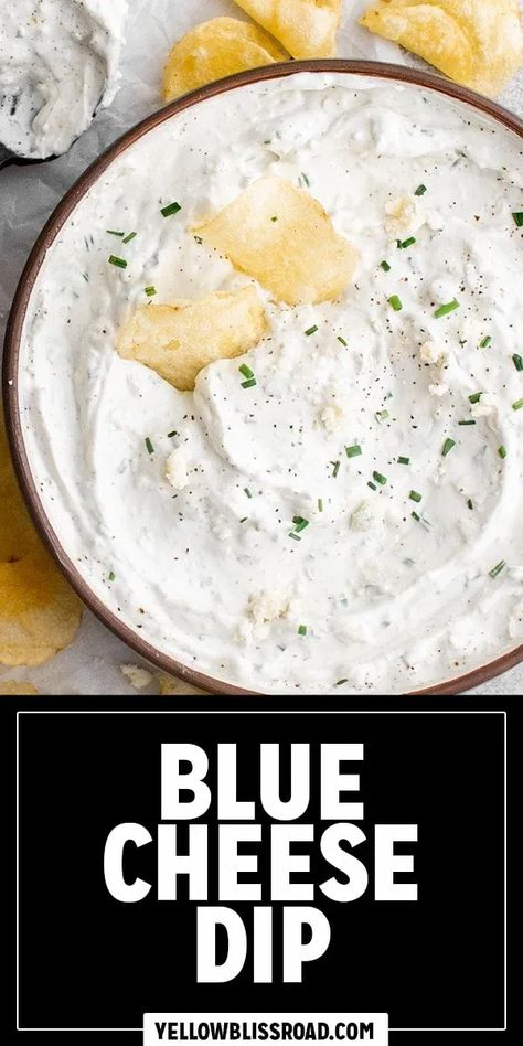 With only 5 ingredients and about 5 minutes of prep, this creamy blue cheese dip recipe is one of the easiest appetizers you can make! Easiest Appetizers, Blue Cheese Dip Recipe, Veggie Sticks, Macro Counting, Cheese Dip Recipe, Homemade Appetizer, Blue Cheese Dip, Ball Recipes, Graduation Party Foods