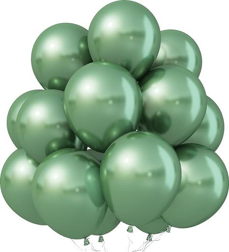 Amazon.com: Jobkoo Metallic Green Balloons, 12Inch Chrome Dark Green Balloons 30Pcs Retro Sage Olive Green Metallic Party Balloons Hunter Green Chrome Helium Balloon for Jungle Birthday Graduation Wedding Decor : Toys & Games Dark Green Balloons, Green Balloons, Metallic Balloons, Green Chrome, Green Balloon, Jungle Birthday, Metallic Party, Kids Gift Guide, Metal Texture