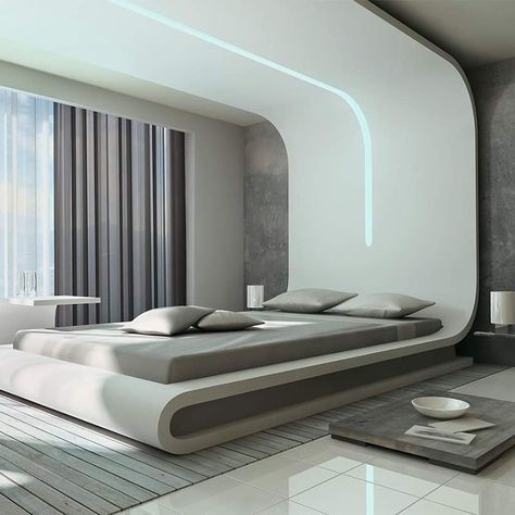 Futuristic Room Ideas, Futuristic House Interior, Futuristic Bedroom Design, Futuristic Rooms, Futuristic Room, Futuristic Bedroom, Futuristic Interior Design, Futuristic Home, Sleek Furniture