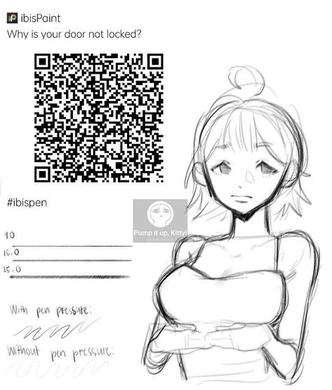 Ibispaint Qr Code, Anatomy Reference Drawing, Reference Poses Drawing, Graduated Bob Haircuts, Paint Brush Drawing, Graduated Bob, الفن الرقمي, Brush Drawing, Paint Brush Art