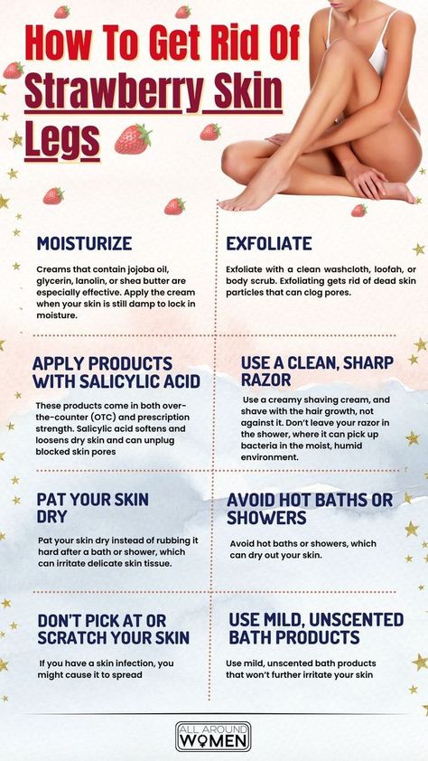 Shaving Tips Leg Strawberry, Strawberry Legs Routine, How To Reduce Strawberry Skin, How To Get Rid Of Dots On Legs Skin Care, Diy Body Scrub Exfoliating Strawberry Skin, Tips For Smooth Skin, How To Get Strawberry Legs Fast, How To Exfoliate Legs Before Shaving, Legs Skin Care Routine