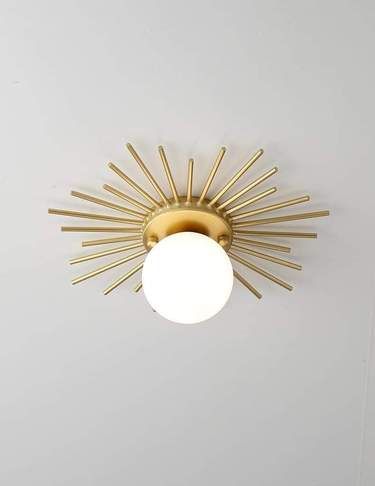 Fotvår Gold Ceiling Light Room Ideas Vintage, Gold Ceiling Lamp, Gold Ceiling Light, Easter Home Decor, Gold Ceiling, Bedroom Light Fixtures, Black Wall Clock, Ceiling Lamps Bedroom, Fancy Lights