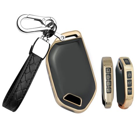 PRICES MAY VARY. 【Compatibility】: The car key fob cover case fit for KIA Sportage R Carnival KX3 Seltos KX5 ALL NEW K5 Kia EV9 Picanto 2024 8 button keyless entry remote control smart ke{The shape and size of the car key may differ due to the year and grade. Please ensure your original car key look the same as photo 2 before ordering} 【Material & Design】:The smart car key fob for made of Kia EV9 Picanto smart high quality soft TPU, fashionable and high-end,gold line design more beautiful 【Not Af K5 Kia, Kia Ev9, Keychain Black, Key Fob Cover, Car Key Fob, Smart Car, Keyless Entry, Gold Line, Kia Sportage