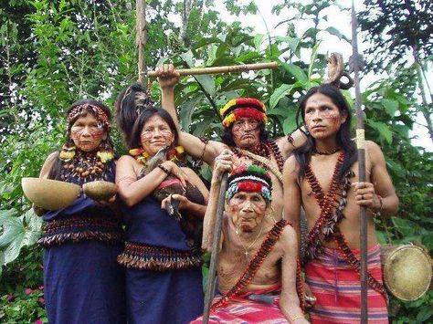 Vestimenta de los Shuar | Vestimentas tipicas de la Amazonia ... Taino Indians, Jungle Life, Puerto Rico History, Cultural Diversity, African Culture, Ecuador, South America, Native American, North American