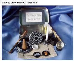 Pocket Altar, Portable Altar, Travel Altar, Wiccan Crafts, Mini Altar, Pagan Crafts, Witches Altar, Wiccan Altar, Pagan Altar