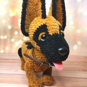 Crochet pattern german shepherg, Amigurumi pattern german shepherg, Crochet puppy pattern, English pattern amigurumi pdf Crochet Puppy Pattern, Toys Quotes, Crochet Puppy, Dog Amigurumi, Puppy Pattern, Amigurumi Tutorial, Toy Pattern, Crochet Dog, German Shepherd Dog