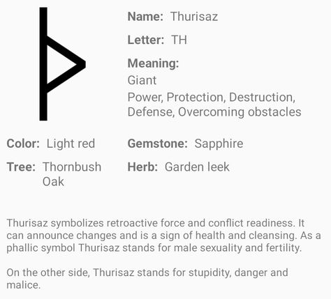 ✨Thurisaz norse rune✨ Thurisaz Rune Meaning, Thurisaz Rune, Tiwaz Rune Meaning, Norse Runes Meanings, Futhark Runes Alphabet, Nauthiz Rune, Viking Rune Meanings, Younger Futhark Runes, Rune Alphabet