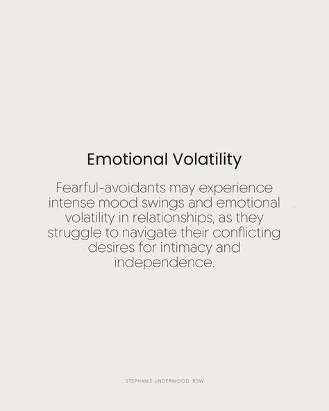 We don’t speak enough about the Fearful-Avoidant attachment and how it plays out in relationships. Yet, the Fearful-Avoidant attachment is more prevalent than people may think. Adults with fearful-avoidant attachment deeply crave closeness and emotional intimacy, yet they find themselves pulling away out of fear. This attachment style is marked by a mix of needing affection but struggling to trust it fully. These individuals often experience a rollercoaster of emotions in relationships, osc... Fearful Avoidant Attachment In Relationships, Fearful Avoidant Attachment Quotes, Fearful Avoidant Attachment, Disorganized Attachment, Attachment Quotes, Avoidant Attachment, Rollercoaster Of Emotions, Emotional Intimacy, Attachment Styles