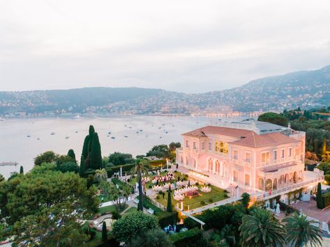 Issa Rae Wedding, Villa Ephrussi De Rothschild, French Wedding Venues, Villa Ephrussi, French Riviera Wedding, Wedding In France, Lush Wedding, France Provence, Provence Wedding