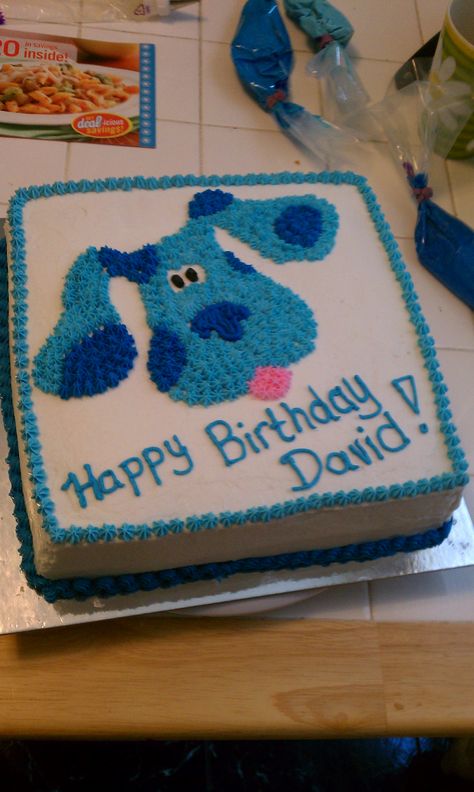 Blues Clues Birthday Cake, Blue Clues Birthday, Blues Clues Cake, 21st Birthday Cake For Girls, Blues Clues Birthday Party, Birthday Cake For Boys, Birthday Cake Kids Boys, Blues Clues Birthday, Blue's Clues Birthday Party