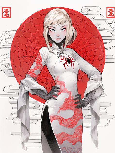 Ninja Girl, Superhero Villains, Spider Art, Spiderman Artwork, Superhero Design, Spiderman Art, Female Character Design, Marvel Spiderman, Marvel Characters