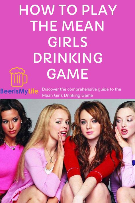 Discover the comprehensive guide to the Mean Girls Drinking Game, featuring essential rules, drink choices, variations, and tips for a responsible yet wildly entertaining movie night experience. Girls Drinking Games, Mean Girls Drinking Game, Mean Girls Movie Night, Drinking Games For 2, Drinking Game Rules, Chick Flick Movies, Movie Drinking Games, Summer Movie Night, Girls Night Movies