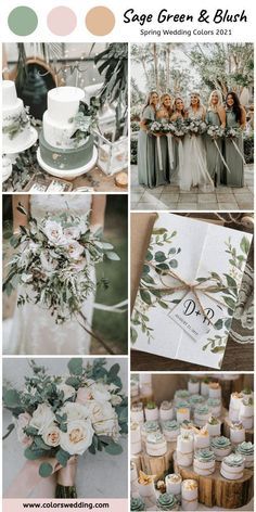 Dresses Colors, Sage Green Wedding Colors, Wedding Color Combos, Sage Green Bridesmaid Dress, Green Wedding Colors, Sage Wedding, Spring Wedding Colors, Sage Green Wedding, Wedding Theme Colors