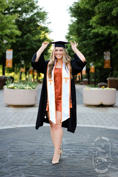 Senior Pictures at the University of Tennessee, Knoxville. Photo by Katie Truppo, Graduation Pictures, Senior Poses, Graduation Photographer, Cute Senior Portraits, Cap and Gown Senior Pictures, Senior Pictures Ideas, Knoxville Photographer Cap And Gown Senior Pictures, College Grad Pictures, College Grad Pics, Graduation Pictures Poses, Cap And Gown Pictures, Nursing Graduation Pictures, Graduation Pic Ideas, College Graduation Pictures Poses, College Graduation Photoshoot