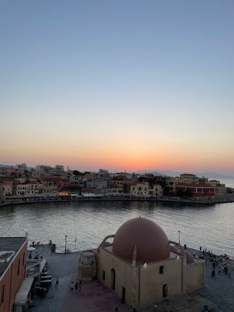 Chania Aesthetic, Crete Greece Aesthetic, Chania Crete Greece, Chania Greece, Greece Aesthetic, Crete Greece, Aesthetic Summer, Cloud Gate, Greek Islands