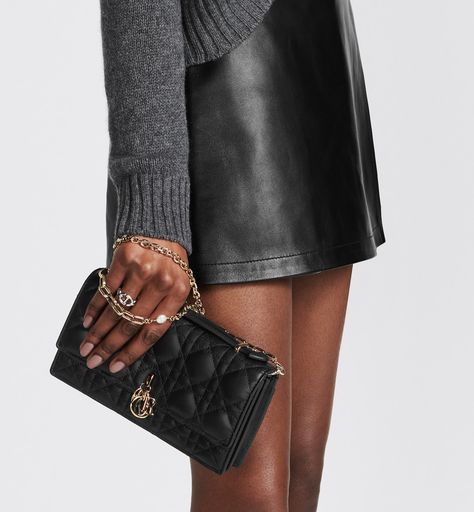 Miss Dior Mini Bag Black Cannage Lambskin | DIOR Mini Bag Outfit, Miss Dior Bag, Dior Mini Bag, Mini Bag Black, Dior Clutch, Ideal Day, Black Mini Bag, Denim Swimsuit, Dior Star