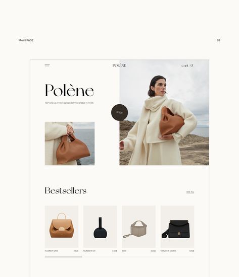 Minimal Ecommerce Website, Minimalist Ecommerce Website Design, Bag Website Design, Luxury Fashion Website Design, Editorial Ecommerce, Website Design Ecommerce, Web Design Ecommerce, 블로그 디자인, Feminine Web Design