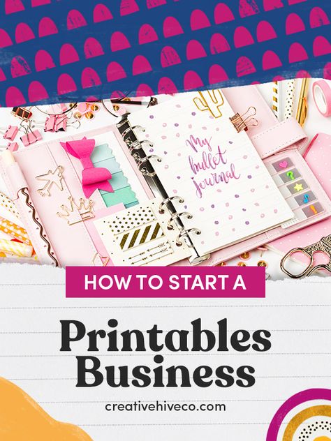 How To Start A Printable Business, How To Start A Printing Business, Starting A Planner Business, How To Start A Journal Business, Etsy Printables Business, Canva Small Business, Printing Business Ideas, Printables Business, Business Binders