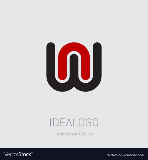 Wn Logo Design Letter, Nw Logo Design, Nw Logo, Aw Words, William Nylander, Monogram Template, 3d Logo Design, Self Branding, Branding Inspo