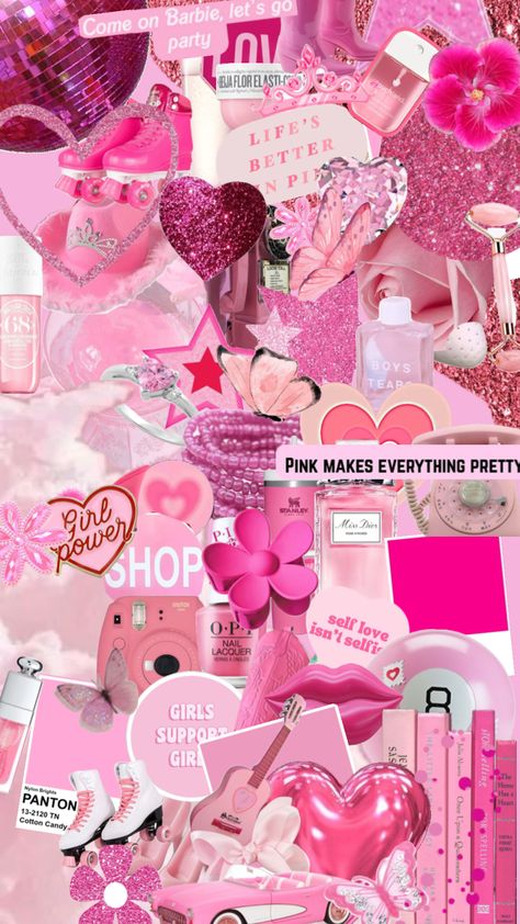 This is the other pink one but without Taylor #pink #barbie Barbie Pink Wallpaper Iphone, Barbie Moodboard, Preppy Wall Collage, Pink Wallpaper Girly, Wallpaper Girly, Samsung Tab, Bubble Gum Pink, Pink Barbie, Pink Wallpaper Iphone