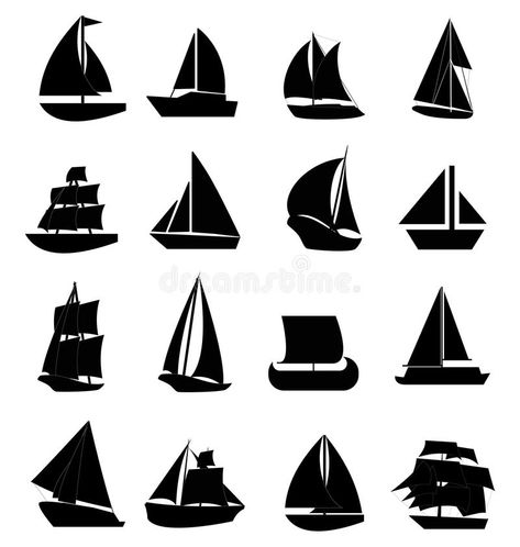 Sail boat icons set. In black , #AD, #boat, #Sail, #icons, #black, #set #ad S5 Wallpaper, Boat Icon, Boat Silhouette, Boat Vector, Alice In Wonderland Drawings, Silhouette Pictures, Scroll Saw Patterns Free, Sailing Boat, Stones Jewelry