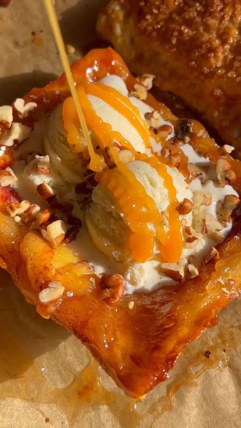 Upside down puff pastry but make it 🍌s foster, with allll of the fixins — toasted pecans, 🍨 & a brown sugar-bourbon sauce! Creator: @kasimjhardaway #cookingitems #food #provision #bakery #nuts #spices #herbs #bakingitems #juices #healthydrink #cereals #pasta #biscuits #healthfood #beverages #snacks #sugarfreeproducts #groceryshopping #health #healthyfood #onlineshopping #grocerystore #grocery #market #shopping #browntree #dryfruits #seeds #browntreechennai #supermarket | Kitchen Items | Kitche Turbinado Sugar Recipes, Upside Down Puff Pastry, Banana Desserts, Bourbon Sauce, Grocery Market, Baking Items, Turbinado Sugar, Diy Desserts, Banana Dessert