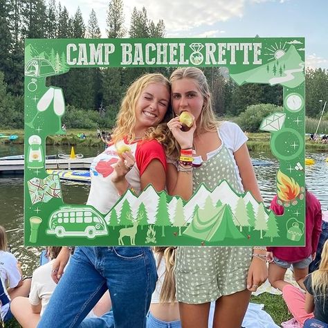 Amazon.com: Jollyboom Camp Bachelorette Decoration Photo Booth, Camping Bridal Shower Party Photo Booth Prop Frame for Campfire Mountain Hiking Happy Camping Campsite Bridal Shower Bachelorette Wedding Engagement : Home & Kitchen Bachelorette Party Photo Booth, Camp Bach, Bachelorette Party Photo, Photo Booth Prop, Bachelorette Decorations, Bridal Decorations, Decoration Photo, Wedding Theme Colors, Party Photo Booth