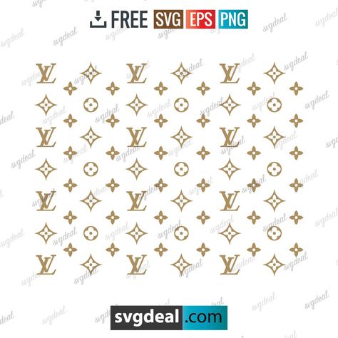 Lv Svg Free, Cricut Vinyl Designs For Cups, Lv Svg File Free, Louis Vuitton Pattern Svg, Cricut Projects Vinyl Free Printables Wall Art, Louis Vuitton Svg Free, Louis Vuitton Print Pattern, Tumbler Svg Designs Free, Louis Vuitton Tumbler Cup