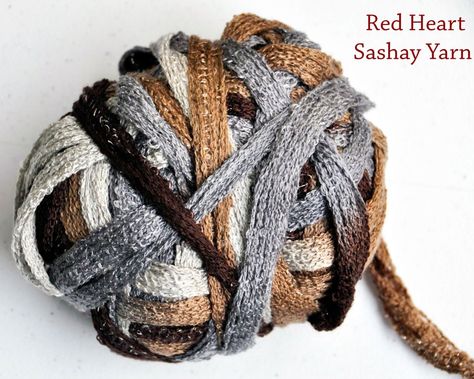 Redheart Free Crochet Patterns, Sashay Yarn Projects, Sashay Crochet, Website Red, Crochet Ruffle Scarf, Ruffle Yarn, Sashay Yarn, Yarn Projects Crochet, Yarn Patterns