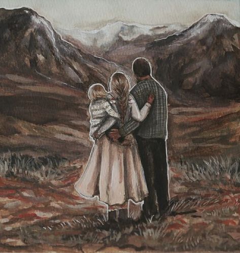 Aesthetic Family Pictures, Cabincore Aesthetic, Interesting Backgrounds, Family Watercolor, Lds Art, My Kind Of Love, Romantic Art, Happy Family, Whimsical Art