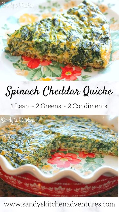 Octavia Breakfast Recipes, Lean And Green Spinach Quiche, Optivia Breakfast Ideas, Optavia Quiche Recipes, Greens For Breakfast, Optivia 5 And 1 Recipes Breakfast, Lean And Green Quiche, Optavia Quiche, Optavia Breakfast Recipes