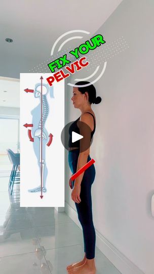 65K views · 1K reactions | An **anterior pelvic tilt** occurs when the pelvis tilts forward, causing an exaggerated curve in the lower back. This is normal to some degree, as a slight tilt helps maintain spinal alignment and balance. However, it becomes problematic when excessive, often due to prolonged sitting, poor posture, or weak core muscles. This can lead to lower back pain, tight hip flexors, and hamstring weakness. In such cases, it disrupts normal posture and biomechanics, increasing the risk of injury. Addressing an excessive tilt involves strengthening the core and glutes, and stretching tight hip flexors to restore balance. #anteriorpelvictilt #physio #yogatutorial #backpainrelief | Abi Mills Yoga | Abi Mills Yoga · Original audio Neutral Pelvis, Weighted Exercises, Weak Core, Anterior Pelvic Tilt, Posture Correction Exercises, Physical Therapy Exercises, Pelvic Tilt, Tight Hip Flexors, Yoga Tutorial