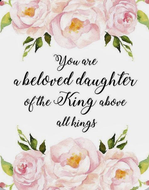 Gods Beloved, Tattoo Christian, Daughter Of The King, Girl Truths, Christian Art Print, Verses Wallpaper, Christian Girl, Verse Art, Daughters Of The King