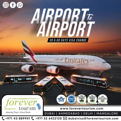 Airport To Airport 30 & 60 Days Visa Change ✈️✈️ Are you enjoying your stay in the UAE but worried about your visa expiring soon? Look no further than Forever Tourism's Airport-to-Airport Visa Change service! Our hassle-free and affordable 30-day and 60-day visa change options allow you to extend your stay without leaving the country. With our professional service, you can even change to a professional visa and continue your work in the UAE. 🌐https://zurl.co/77SR Leaving The Country, Writing Posters, Professional Services, Trip Advisor, Tourism, Dubai, Great Deals, Writing, Travel