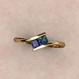 Stone studded classy rings - Latest Jewellery Design for Women | Men online - Jewellery Design Hub Mothers Ring, Emerald Rings, Zierlicher Ring, Alexandrite Ring, Gold Rings Fashion, Gold Ring Designs, Bypass Ring, Golden Ring, Ruby Pendant