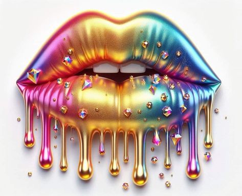 Dripping Lips Tattoo, Babydoll Wallpaper, Pop Art Pictures, Pop Art Lips, Lips Art Print, Lip Art Makeup, Lips Art, Artsy Background, Lip Wallpaper