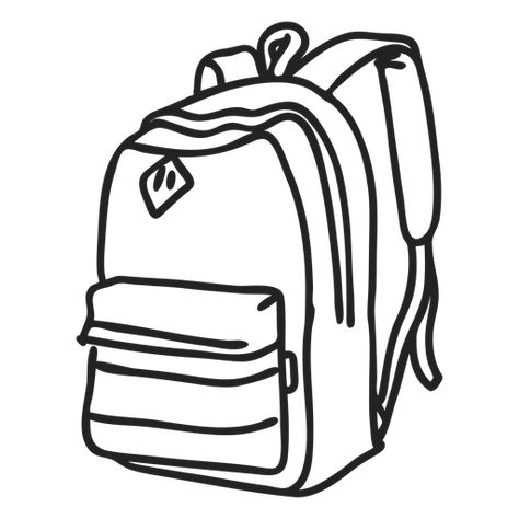 School Bag Doodle, Bag Doodle, Tie Drawing, Doodle Png, School Murals, Mo Design, Drawing Style, Shirt Maker, Bags Black