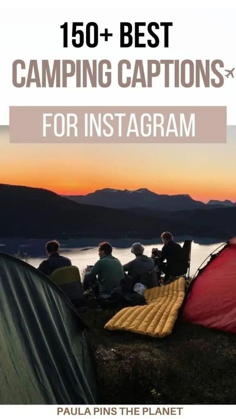 camping captions for Instagram camping quotes Camping Captions For Instagram, Camping Instagram Captions, Camping Puns, Caption Untuk Instagram, Camp Pictures, Romantic Camping, Camping Photo, Going Camping, Camping Quotes