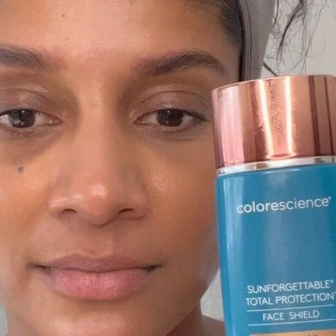 Dr Uma• Natural results • Morpheus 8 • Facial Ultrasound on Instagram: "I love finding a tinted SPF which is the perfect shade for my skin! 👇🏽 I’ve been trying out @colorescienceuk Sunforgettable® Total Protection Face Shield Flex SPF 50 in Tan. A lightweight mineral sunscreen with tinted colour coverage immediately evens skin tone for a flawless look. This hydrating, antioxidant-rich all-mineral formula is powered by patented EnviroScreen® Technology - which means comprehensive defense agains Spf Tips, Morpheus 8, Infrared Radiation, Tinted Spf, Mineral Sunscreen, Colour Tint, Face Shield, My Skin, Even Skin Tone