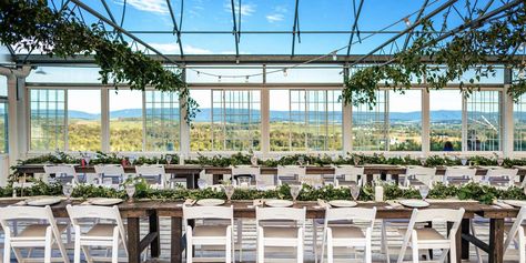 Showalter’s Orchard - Venue in Timberville, VA - Zola Wedding Venues In Virginia, Orchard Wedding, Virginia Wedding Venues, Greenhouse Wedding, Ceremony Seating, Shenandoah Valley, Affordable Wedding Venues, The Greenhouse, Farm Stay