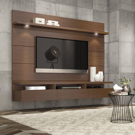 Ruang Tv, Floating Entertainment Center, Modern Tv Wall Units, Tv Cabinet Design, Play Kitchens, Modern Tv Wall, Cozy Family Rooms, Living Room Tv Unit Designs, Living Room Tv Unit