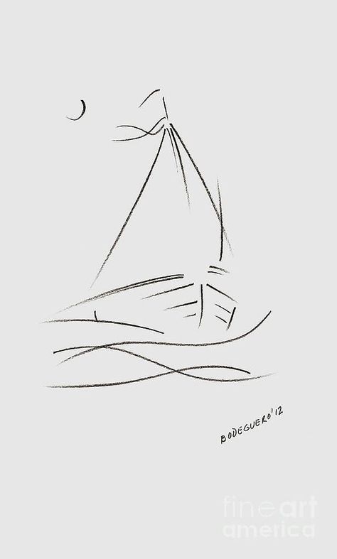 Sailboat Drawing, Boat Tattoo, Boat Drawing, Sailing Art, Tattoo Illustration, Mail Art, Linoleum, Drawing Tips, A Drawing