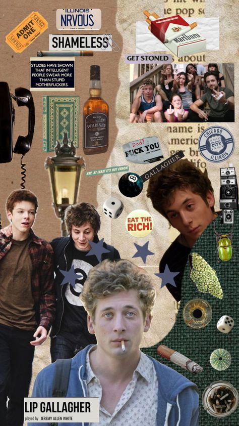 #shameless #shamelessaesthetic #books #lip #lipgallagher #vintage #vibes Shameless Show, Lip Gallagher, Ian Shameless, Shameless Tv Show, Lip Wallpaper, Allen White, Jeremy Allen White, Cameron Monaghan, Intelligent People