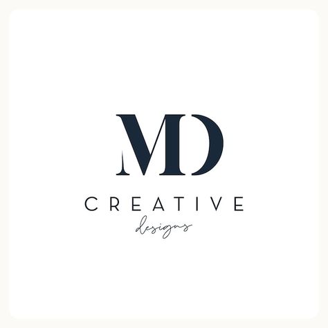 Md Initials Logo, Md Monogram Logo Design, M D Logo Design, Md Letter Design, M Letter Logo Design Creative, Md Monogram Logo, Dm Monogram Logo, D M Logo Design, M D Logo