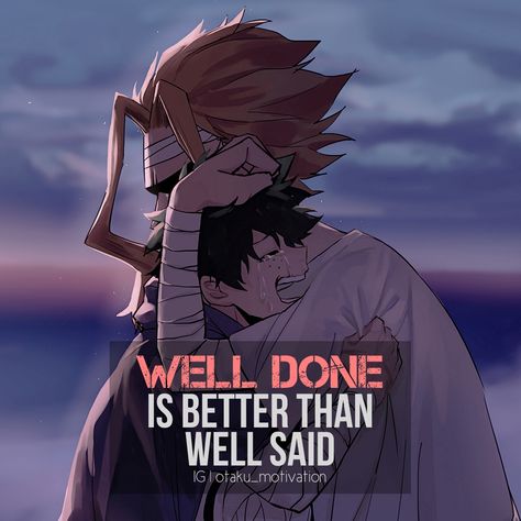 My Hero Academia Quotes, All Might And Deku, Mha Quotes, Anime Quotes About Life, Hero Quotes, Anime Love Quotes, Hero Poster, Academia Wallpaper, One For All