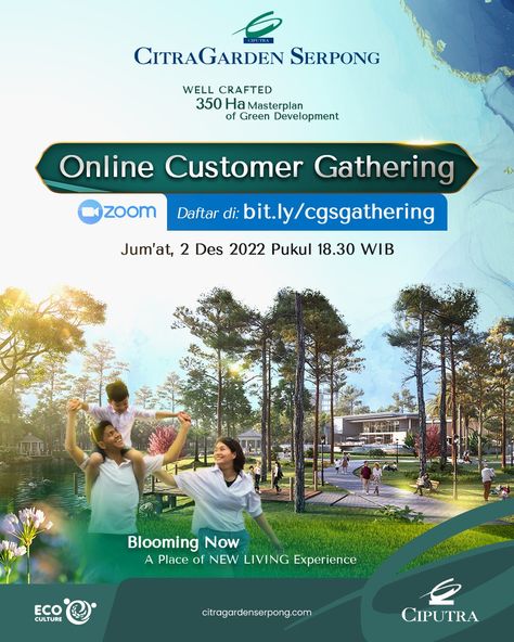 Online Customer Gathering Citra Garden Serpong Ciputra Real Estate - Property Ads Social Media Design Gathering Poster Design, Property Social Media Design, Property Ads Design, Poster Design Social Media, Property Ads, Ads Social Media, Instagram Graphic Design, Property Ad, Real Estate Ads