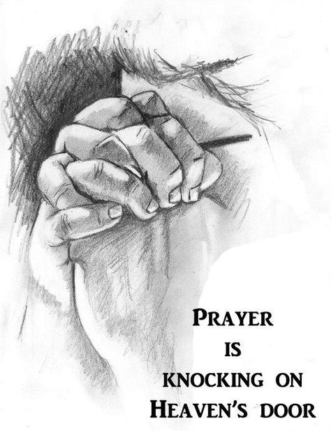 Prayer Is Knocking On Heavens Door Prayer Hands Drawing, Praying Hands Drawing, Christian Drawings, Prayer Hands, Jesus Drawings, Praying Hands, Bible Art Journaling, Pencil Art Drawings, Team Photos