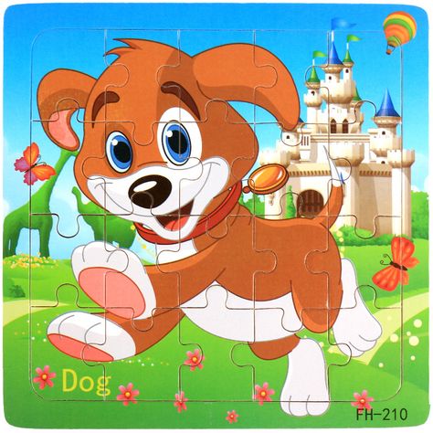 3DPuzzle Educational Toy Cartoon Dog Wood DIY Colorful Background Puzzle Toys Wood Puzzle Game, Animal Intelligence, Jigsaw Puzzles For Kids, Puzzles For Toddlers, Animal Puzzle, Wood Puzzles, Wooden Jigsaw Puzzles, Wooden Jigsaw, Puzzle Set